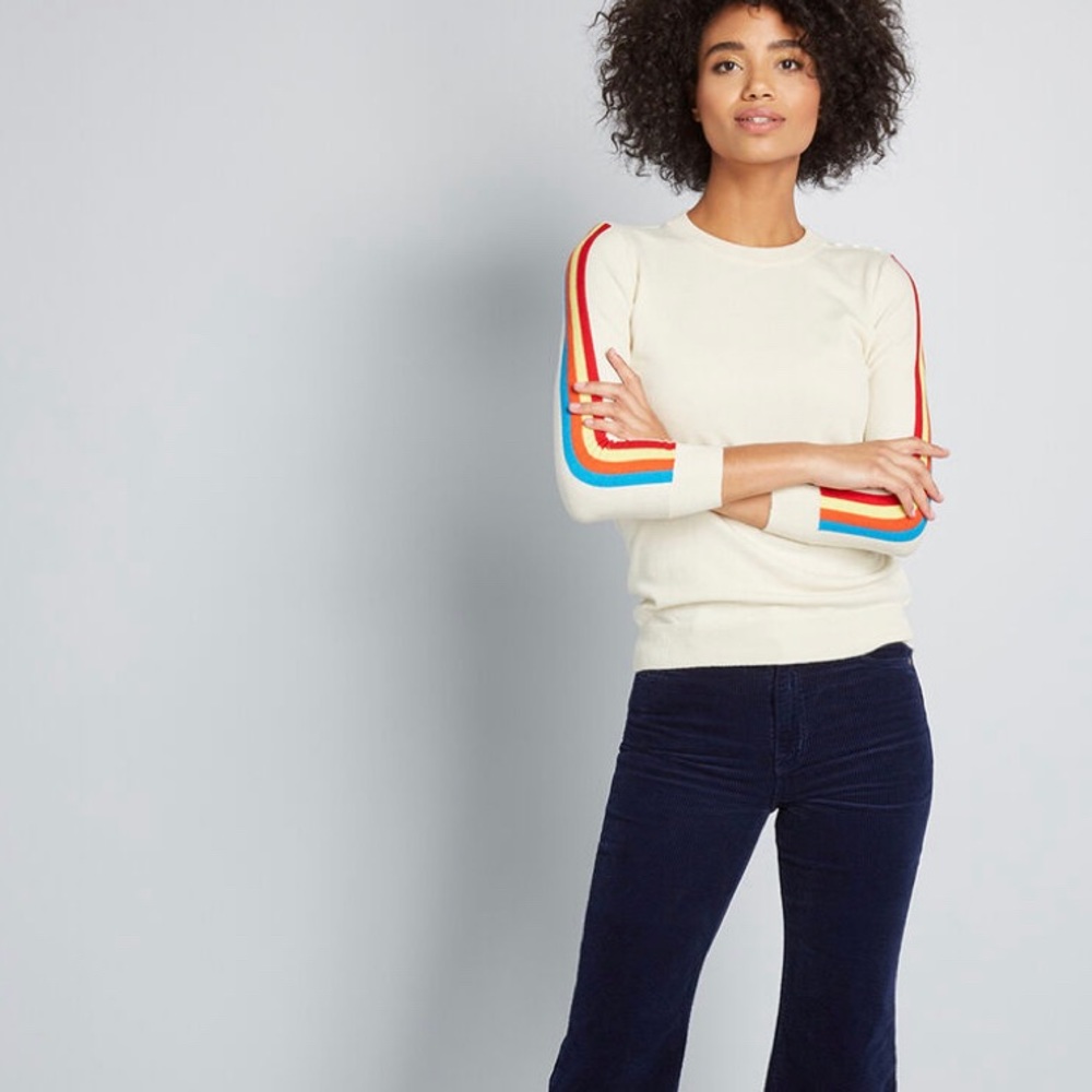 Modcloth Charter School Pullover Sweater 🌈